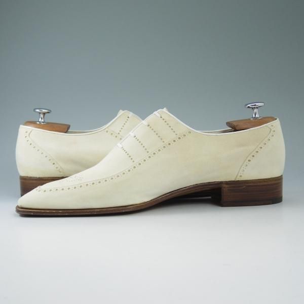 未使用★(伊)アルティオリ SIZE 8.5【定価19.4万円★(上野)イタリヤーノ別注】Uチップ/スエード/スターアルティオリ/Star ARTIOLI★b623