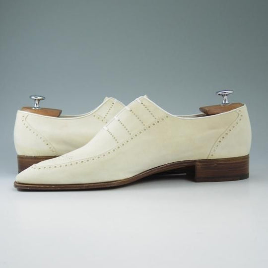 未使用★(伊)アルティオリ SIZE 8.5【定価19.4万円★(上野)イタリヤーノ別注】Uチップ/スエード/スターアルティオリ/Star ARTIOLI★b623