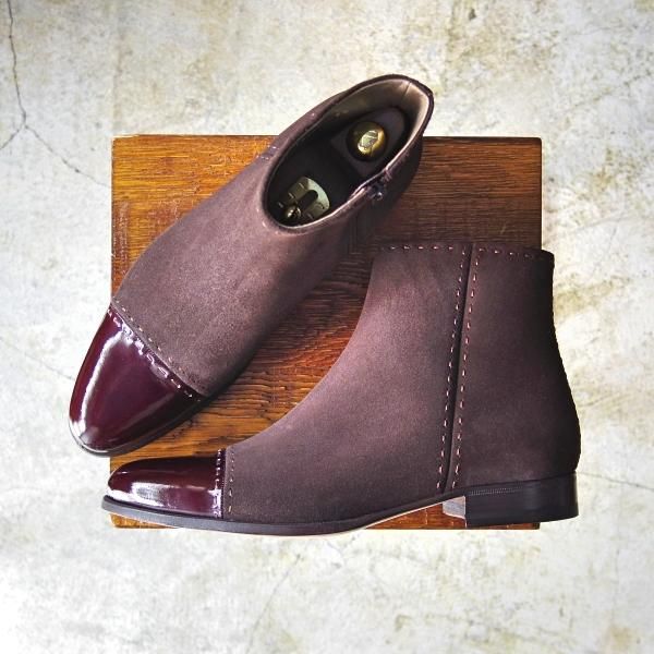 新品★(伊)テストーニ SIZE 5.5【定価15.1万円★最上級/ブラックラベル】ブーツ/スエード/a.testoni★b624