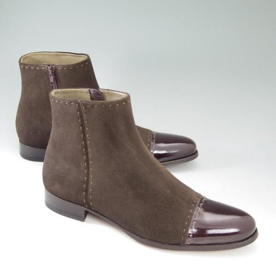 新品★(伊)テストーニ SIZE 5.5【定価15.1万円★最上級/ブラックラベル】ブーツ/スエード/a.testoni★b624