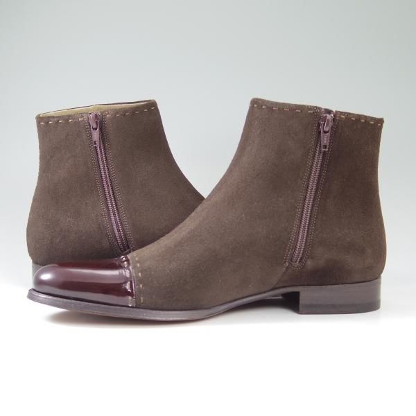 新品★(伊)テストーニ SIZE 5.5【定価15.1万円★最上級/ブラックラベル】ブーツ/スエード/a.testoni★b624