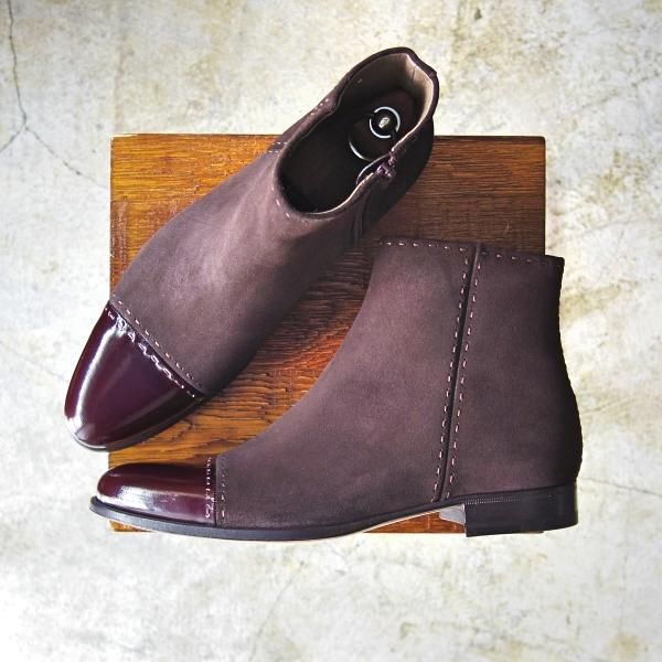 新品★(伊)テストーニ SIZE 6【定価15.1万円★最上級/ブラックラベル】ブーツ/スエード/a.testoni★b625