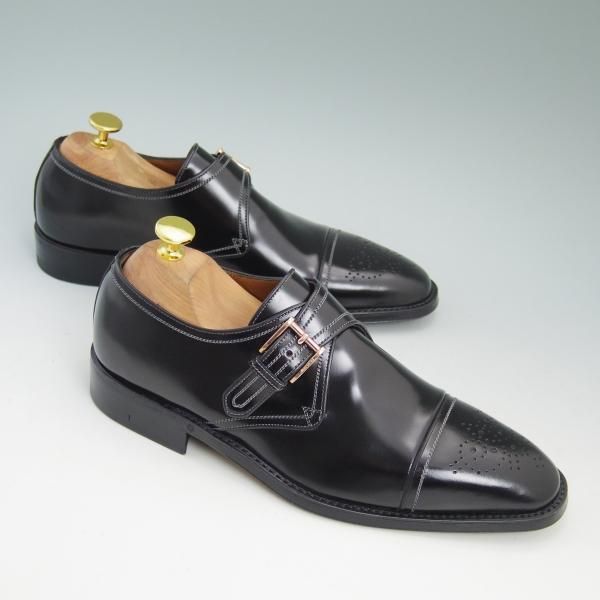 新品★(伊)アメデオ・テストーニ SIZE 5.5【定価19.1万円★最上級!!Amedeoライン/CUCITA RAPID】ブラックラピド製法/a.testoni★b632