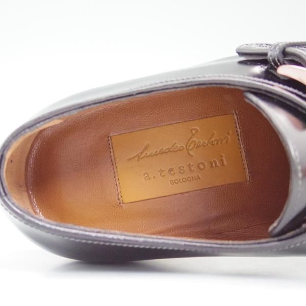新品★(伊)アメデオ・テストーニ SIZE 5.5【定価19.1万円★最上級!!Amedeoライン/CUCITA RAPID】ブラックラピド製法/a.testoni★b632