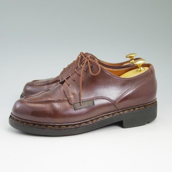 極上★パラブーツ SIZE 6【★希少!!旧ロゴ/CHAMBORD/シャンボード】旧タグ/マロン/MARRON/リスレザー/TEXソール/Uチップ/Paraboot★b637