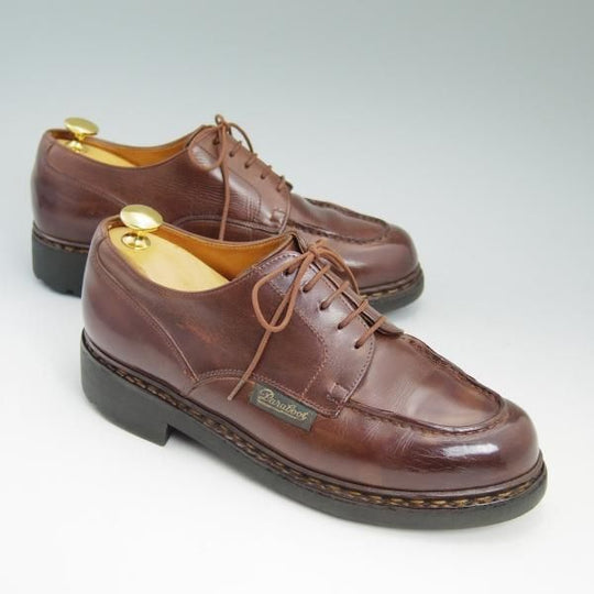 極上★パラブーツ SIZE 6【★希少!!旧ロゴ/CHAMBORD/シャンボード】旧タグ/マロン/MARRON/リスレザー/TEXソール/Uチップ/Paraboot★b637