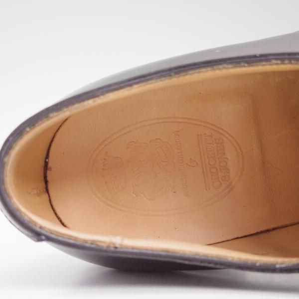 極美品★クロケット&ジョーンズ 6E【★ポールスミス コレクション別注/Paul Smith】317ラスト/Vフロント/プレーントゥCrockett&Jones★b643