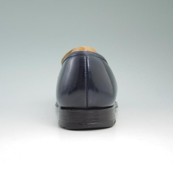 極上★クロケット&ジョーンズ 5.5E【★紺×白コンビ/POOLE/プール】366ラスト/コインローファー/Crockett&Jones★b644