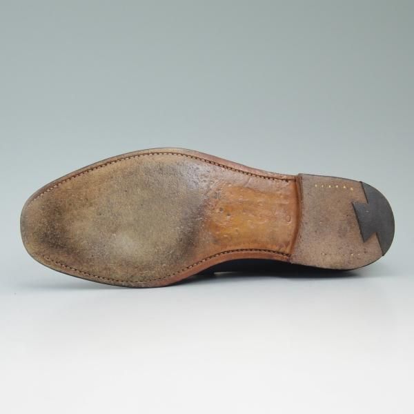 極上★クロケット&ジョーンズ 5.5E【★紺×白コンビ/POOLE/プール】366ラスト/コインローファー/Crockett&Jones★b644