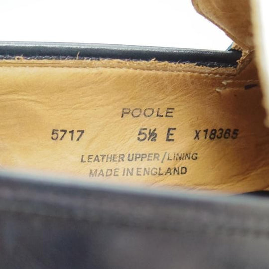 極上★クロケット&ジョーンズ 5.5E【★紺×白コンビ/POOLE/プール】366ラスト/コインローファー/Crockett&Jones★b644