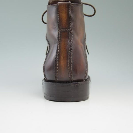 美品★ベルルッティ SIZE 10【★グッドイヤーウェルテッド製法/パティーヌ】プレーントゥ/ブーツ/ヴェネチアレザー/カーフ/Berluti★b645