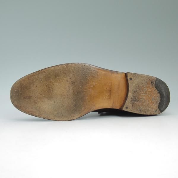 美品★ベルルッティ SIZE 10【★グッドイヤーウェルテッド製法/パティーヌ】プレーントゥ/ブーツ/ヴェネチアレザー/カーフ/Berluti★b645