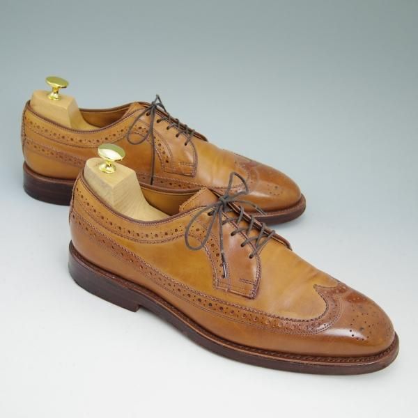 極上★(米)アレンエドモンズ 8E【★ラルフローレン別注/Ralph Lauren】ロングウィング/カーフ/茶/メンズ/ALLEN EDMONDS★b648