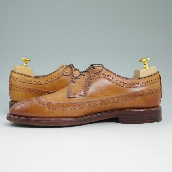極上★(米)アレンエドモンズ 8E【★ラルフローレン別注/Ralph Lauren】ロングウィング/カーフ/茶/メンズ/ALLEN EDMONDS★b648