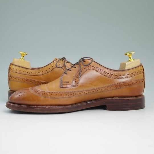極上★(米)アレンエドモンズ 8E【★ラルフローレン別注/Ralph Lauren】ロングウィング/カーフ/茶/メンズ/ALLEN EDMONDS★b648
