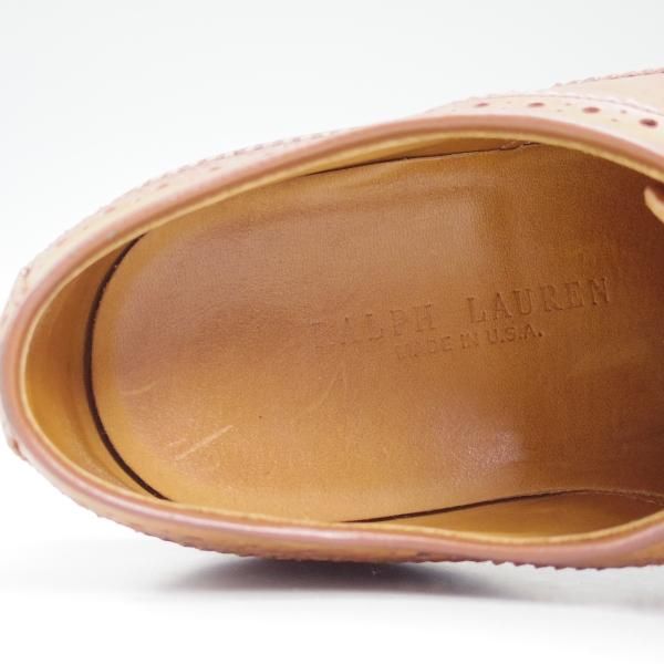 極上★(米)アレンエドモンズ 8E【★ラルフローレン別注/Ralph Lauren】ロングウィング/カーフ/茶/メンズ/ALLEN EDMONDS★b648