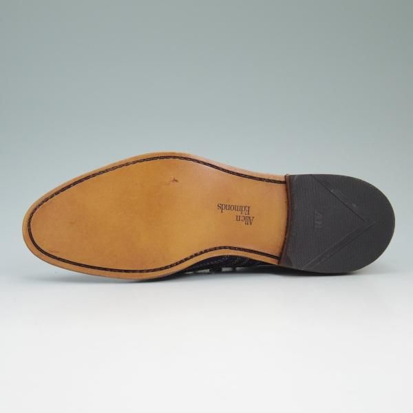 新品★(米)アレンエドモンズ 8D【オイルドレザー仕様★SHIPS/シップス別注】Neumok/フルブローグ/紺/ALLEN EDMONDS★b649