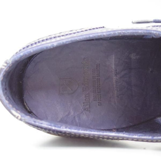 新品★(米)アレンエドモンズ 8D【オイルドレザー仕様★SHIPS/シップス別注】Neumok/フルブローグ/紺/ALLEN EDMONDS★b649