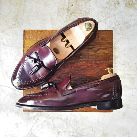 美品★オールデン 9.5D【★コードバン/BROOKS BROTHERS】アバディーンラスト/06601/ブルックスブラザーズ/タッセルローファー/Alden★b650