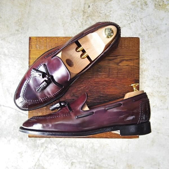 美品★オールデン 9.5D【★コードバン/BROOKS BROTHERS】アバディーンラスト/06601/ブルックスブラザーズ/タッセルローファー/Alden★b650