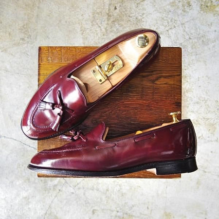 ★チャーチ 95F/UK9.5【旧★チャーチ/ブックバインダーカーフ】3都市ロゴ/93ラスト/KEATS/キーツ/タッセルローファー/Church's★b658