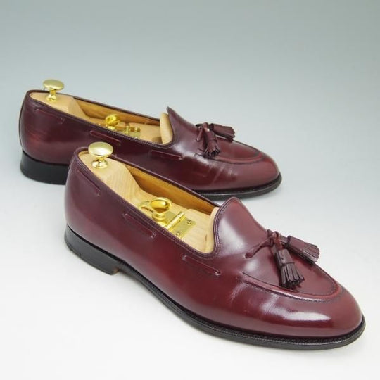 ★チャーチ 95F/UK9.5【旧★チャーチ/ブックバインダーカーフ】3都市ロゴ/93ラスト/KEATS/キーツ/タッセルローファー/Church's★b658