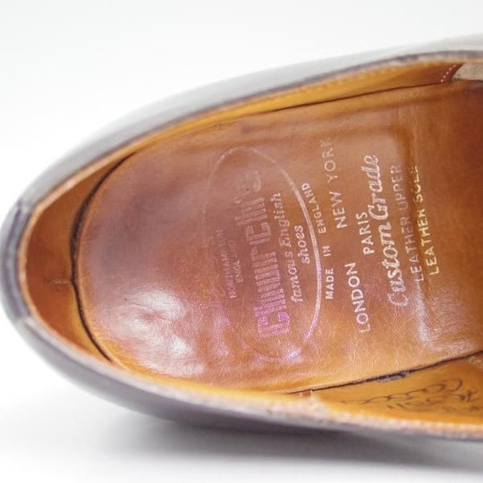 極上★チャーチ 75D/UK7.5【★旧チャーチ/CONSUL/73ラスト】コンサル/3都市ロゴ/ストレートチップ/Church's★b671