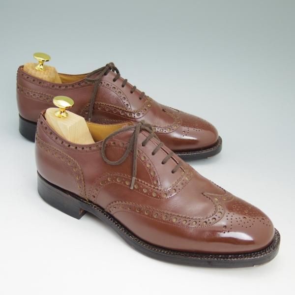 極上★チャーチ 65G/UK6.5【過渡期★旧チャーチのバーウッド】3都市ロゴ〜4都市ロゴ/81ラスト/フルブローグ/BURWOOD/Church's★b672