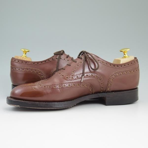 極上★チャーチ 65G/UK6.5【過渡期★旧チャーチのバーウッド】3都市ロゴ〜4都市ロゴ/81ラスト/フルブローグ/BURWOOD/Church's★b672