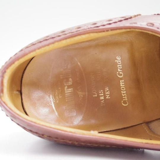 極上★チャーチ 65G/UK6.5【過渡期★旧チャーチのバーウッド】3都市ロゴ〜4都市ロゴ/81ラスト/フルブローグ/BURWOOD/Church's★b672