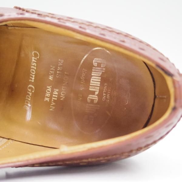 極上★チャーチ 65G/UK6.5【過渡期★旧チャーチのバーウッド】3都市ロゴ〜4都市ロゴ/81ラスト/フルブローグ/BURWOOD/Church's★b672