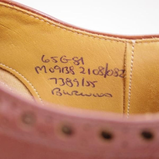 極上★チャーチ 65G/UK6.5【過渡期★旧チャーチのバーウッド】3都市ロゴ〜4都市ロゴ/81ラスト/フルブローグ/BURWOOD/Church's★b672