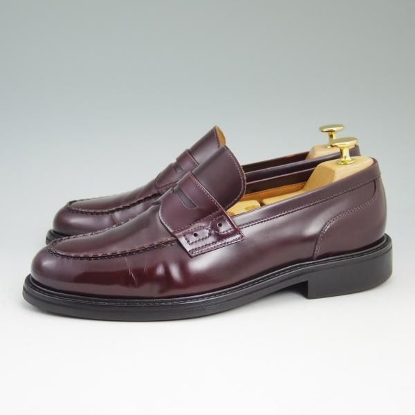 極美品★ヤンコ SIZE 7【★馬革/ホースレザー仕様】バーガンディー/OSLO/コインローファー/24800/939/83301011/HORSE/YANKO★b673