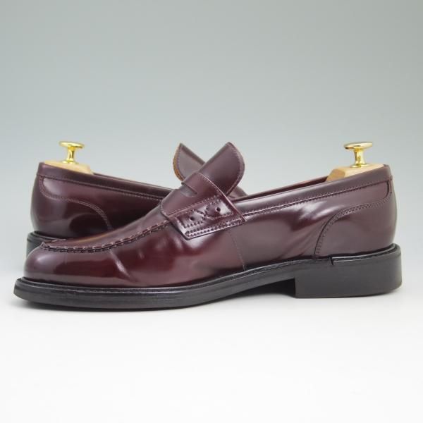 極美品★ヤンコ SIZE 7【★馬革/ホースレザー仕様】バーガンディー/OSLO/コインローファー/24800/939/83301011/HORSE/YANKO★b673