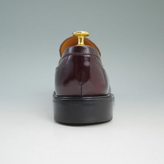 極美品★ヤンコ SIZE 7【★馬革/ホースレザー仕様】バーガンディー/OSLO/コインローファー/24800/939/83301011/HORSE/YANKO★b673