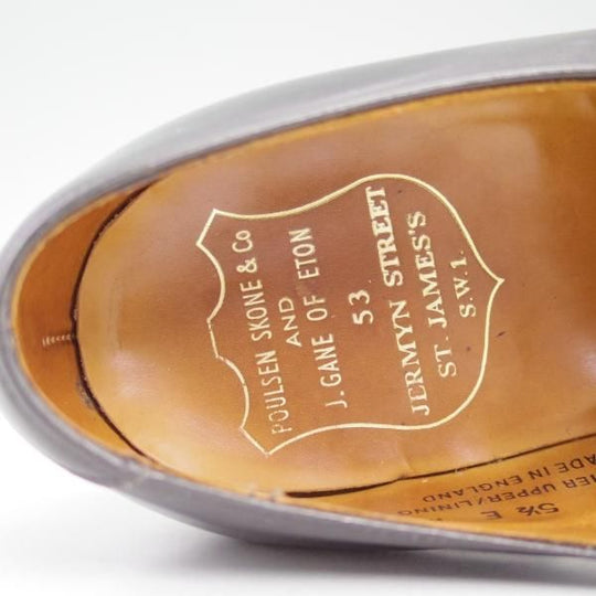 極上★クロケット＆ジョーンズ 5.5E【★(英)ポールセンスコーン別注/Poulsen Skone】Vフロント/プレーントゥ/Crockett＆Jones★b675