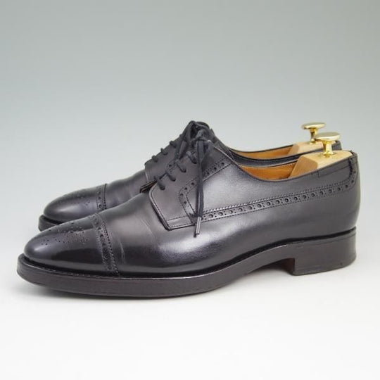 極上★ジョンロブ 6.5E【★超希少!!PARISロゴ時代の製品/BARAL】旧ロゴ/236ラスト/セミブローグ/JOHN LOBB★b676