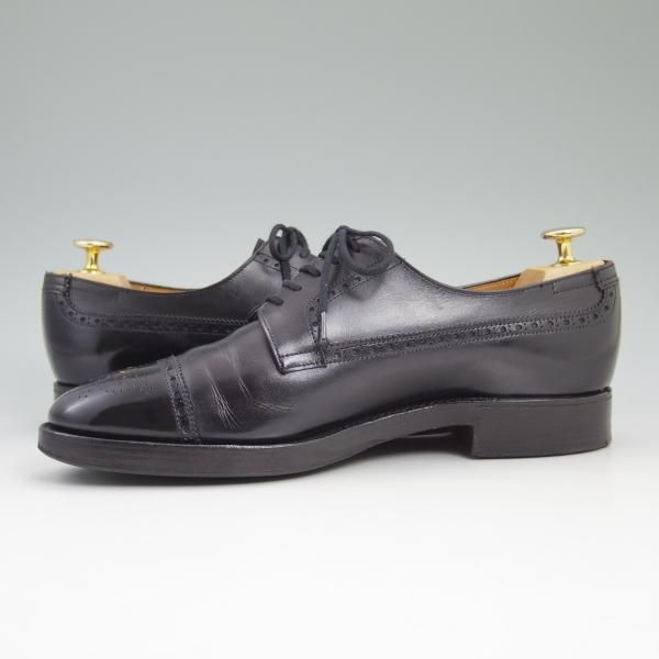 極上★ジョンロブ 6.5E【★超希少!!PARISロゴ時代の製品/BARAL】旧ロゴ/236ラスト/セミブローグ/JOHN LOBB★b676