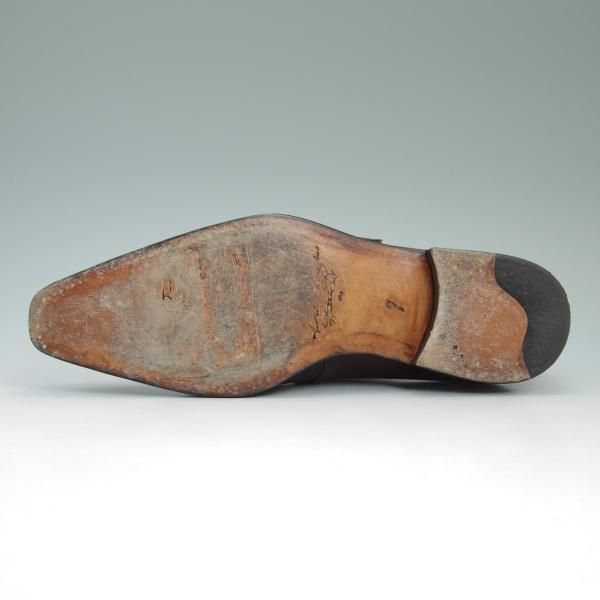 極上★(伊)ナポリターノ ラケーレ SIZE 7【★定価15万円程度】バーガンディー/モンクストラップ/NAPOLITANO RACHELE★b677