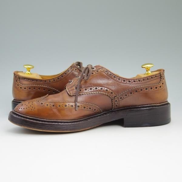 極上★トリッカーズ SIZE 8【★BOURTON/バートン/M5633】カントリーシューズ/短靴/フルブローグ/Tricker's★b681
