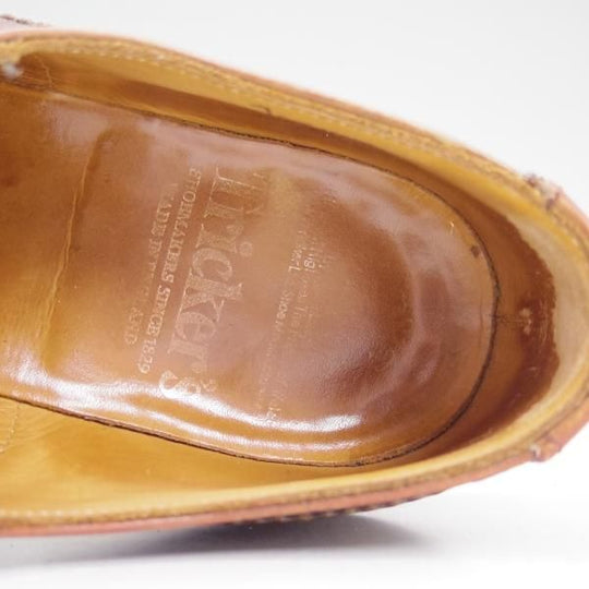 極上★トリッカーズ SIZE 8【★BOURTON/バートン/M5633】カントリーシューズ/短靴/フルブローグ/Tricker's★b681