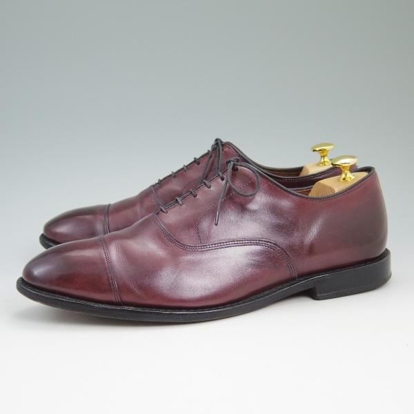 極上★(米)アレンエドモンズ 11EEE【定価￥75,900-★パークアベニュー/Park Avenue】ストレートチップ/カーフ/赤茶/ALLEN EDMONDS★b687