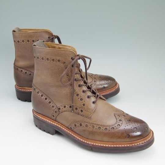 極上★(英)グレンソン 7.5G【★カントリーブーツ/5068】コマンドソール/フルブローグ/GRENSON★b688