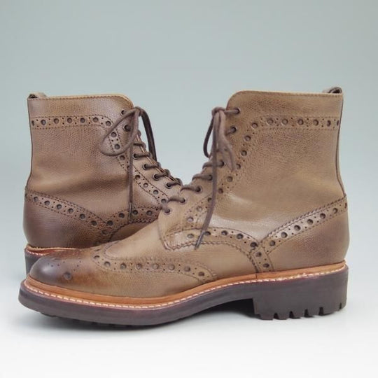 極上★(英)グレンソン 7.5G【★カントリーブーツ/5068】コマンドソール/フルブローグ/GRENSON★b688