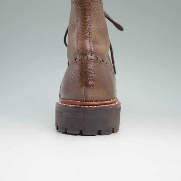 極上★(英)グレンソン 7.5G【★カントリーブーツ/5068】コマンドソール/フルブローグ/GRENSON★b688