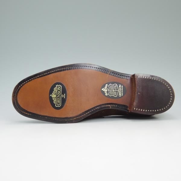 新品★(英)グレンソン 8FX【★超希少!!カバ革/GENUINE HIPPO】デッドストック品/6029-22/ビンテージ/フルブローグ/GRENSON★b689