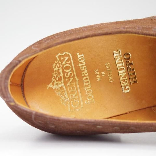 新品★(英)グレンソン 8FX【★超希少!!カバ革/GENUINE HIPPO】デッドストック品/6029-22/ビンテージ/フルブローグ/GRENSON★b689