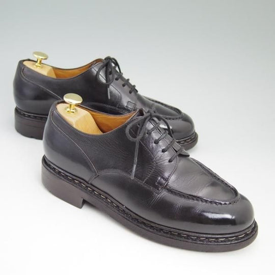 極上★パラブーツ SIZE 6【★旧ロゴ/CHAMBORD/シャンボード】リスレザー/NOIR/TEXソール/Uチップ/Paraboot★b692