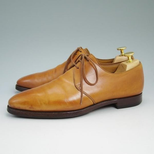 極上★クロケット＆ジョーンズ 5.5E【★ハイバリー/HIGHBURY】348ラスト/Vフロント/プレーントゥ/Crockett＆Jones★b697