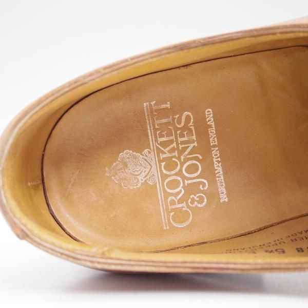 極上★クロケット＆ジョーンズ 5.5E【★ハイバリー/HIGHBURY】348ラスト/Vフロント/プレーントゥ/Crockett＆Jones★b697